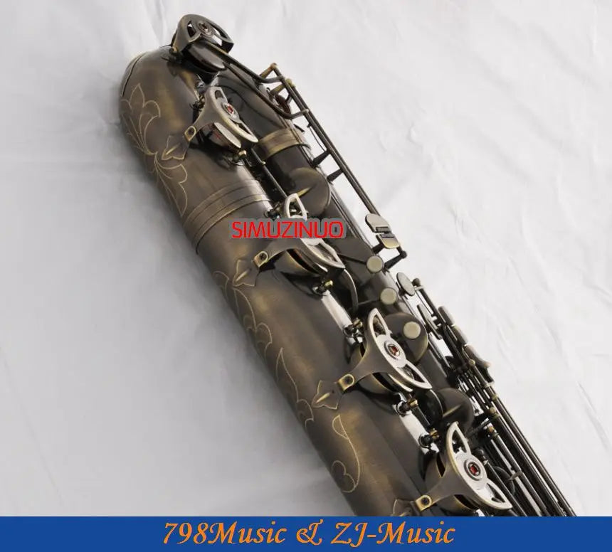 Professional Baritone Saxophone Antique Eb sax Low A Germany Mouthpiece