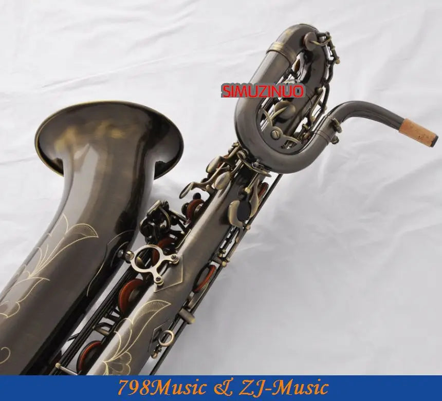 Professional Baritone Saxophone Antique Eb sax Low A Germany Mouthpiece