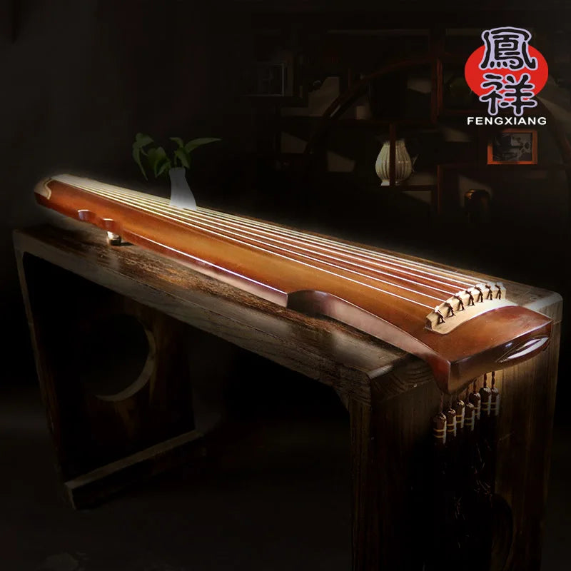 MMOOKA Professional Grade Chinese Guqin Fuxi Style Zhongni Guqin  Examination Performance Beginner Old fir material 7 strings Guzheng