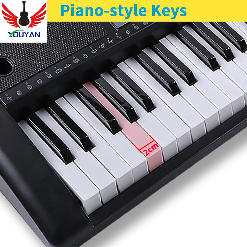 Professional Piano Keyboard 61Keys Musical Instruments Electronic Midi Controller Children's Digital Synthesizer Organizers