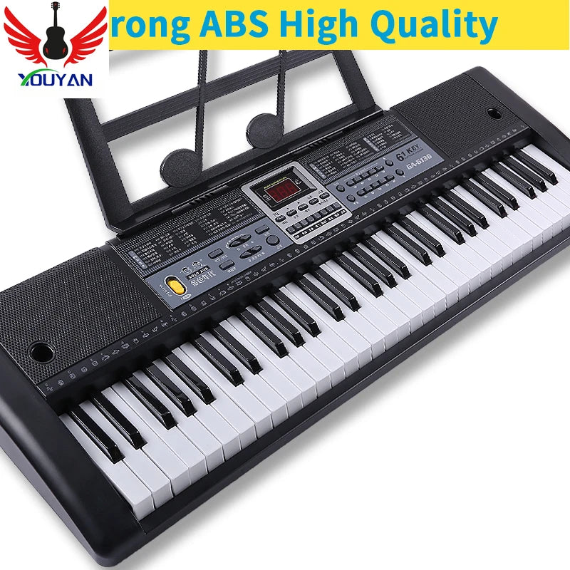 Professional Piano Keyboard 61Keys Musical Instruments Electronic Midi Controller Children's Digital Synthesizer Organizers