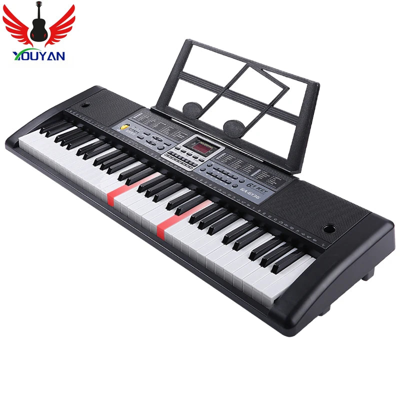 Professional Piano Keyboard 61Keys Musical Instruments Electronic Midi Controller Children's Digital Synthesizer Organizers