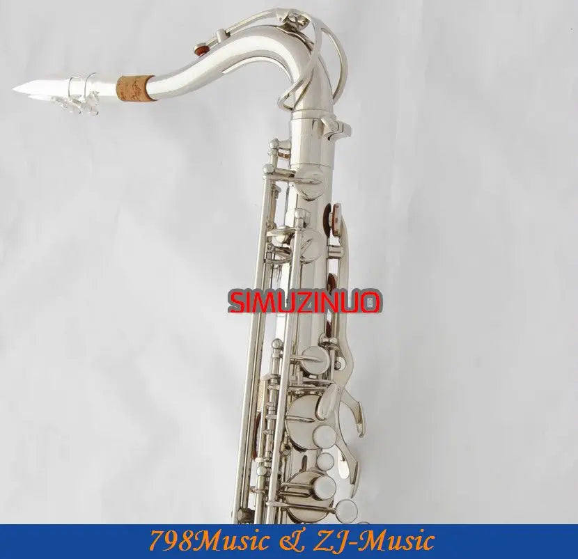 Professional Silver Nickel Tenor Saxophone Sax High F Free Metal Mouthpiece Case