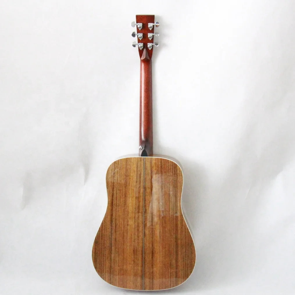 Professional Wholesale Handmade 41" Glossy Matt Paint Folk String Musical Instrument Solid Spruce Mahogany Ebony Acoustic Guitar