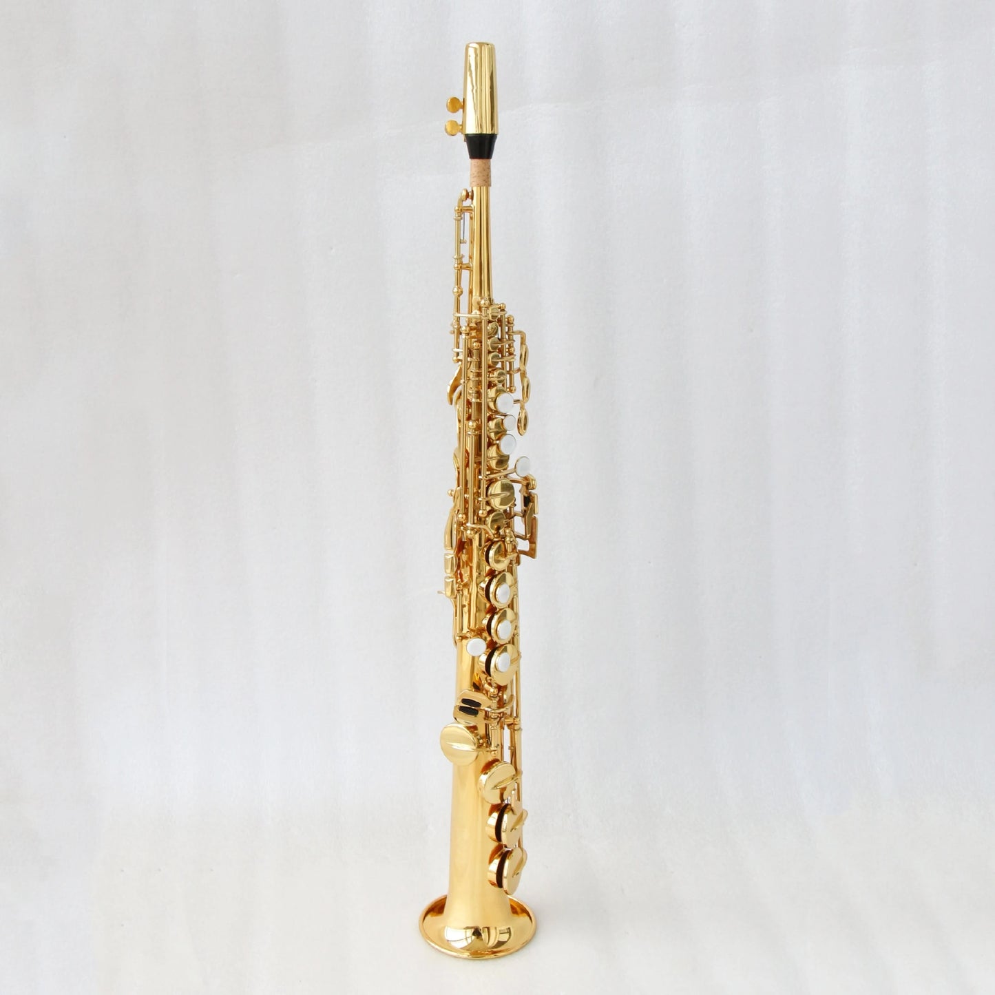 Professional factory price straight soprano saxophone brass body gold lacquer saxophone soprano