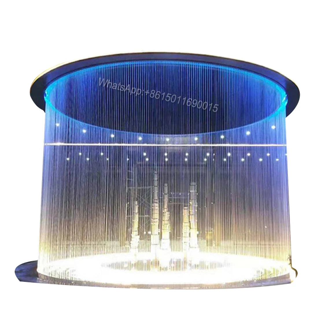 Pull line water curtain flowing water wall simple modern courtyard villa hall circulating water fountain landscape customization