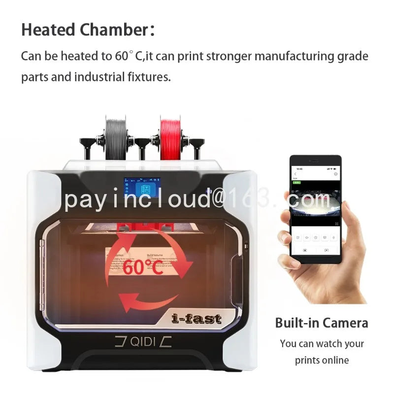 QIDI TECH i-Fast Large size 330*250*320 mm Intelligent Industrial Grade imprimante desktop 3d Printer