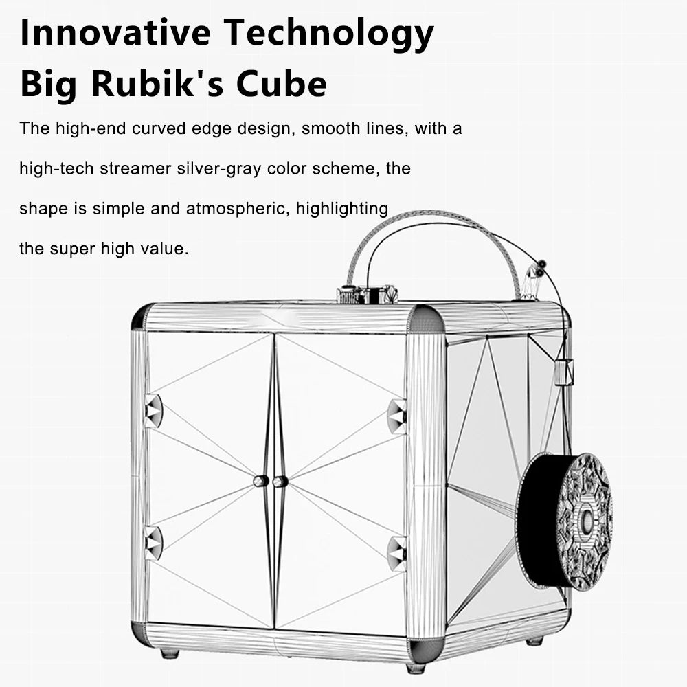 Quasi-industrial Grade 3D Printer Stable Printing Safe Wide Voltage Power Supply 4.3 Inch Touch Screen Material Break Detection