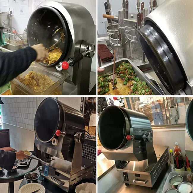 Restaurant Fried Rice Machine Rotating Smart Robot Cooker Wok Chef Automatic Cooking Machine Intelligent Cooking Robot For Hotel