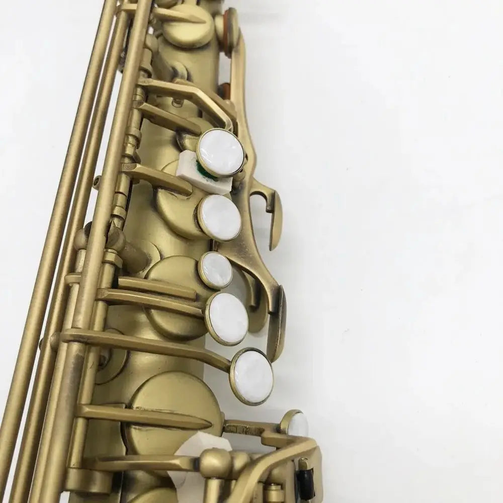 Retro classic 54 original structure upgrade double rib Alto saxophone antique copper frosted craft professional SAX