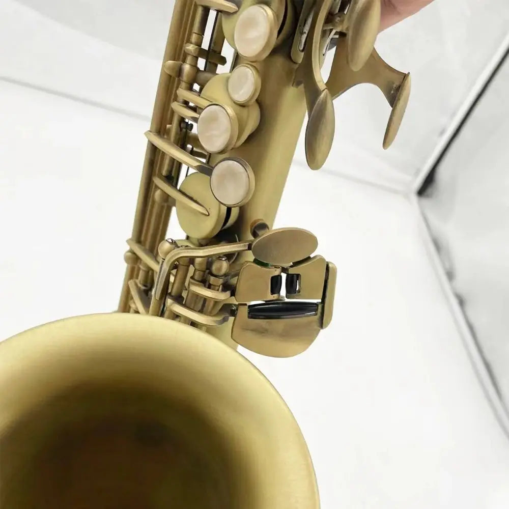 Retro classic 54 original structure upgrade double rib Alto saxophone antique copper frosted craft professional SAX