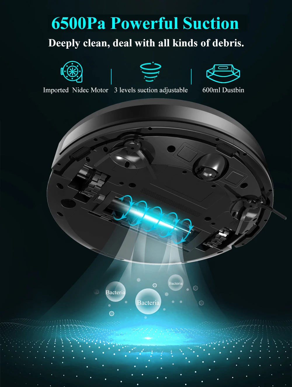Robot Vacuum Cleaner ABIR X8 ,Laser System, UV Cleaning, TOF Wisdom, Multiple Floors Maps, Customized Room