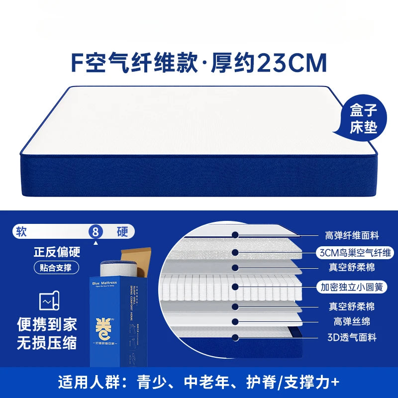 Roll High Quality Mattresses Memory Foam Spring Twin Foldable Queen Double Bed Mattress Twin Sleep Colchon Bedroom Furniture