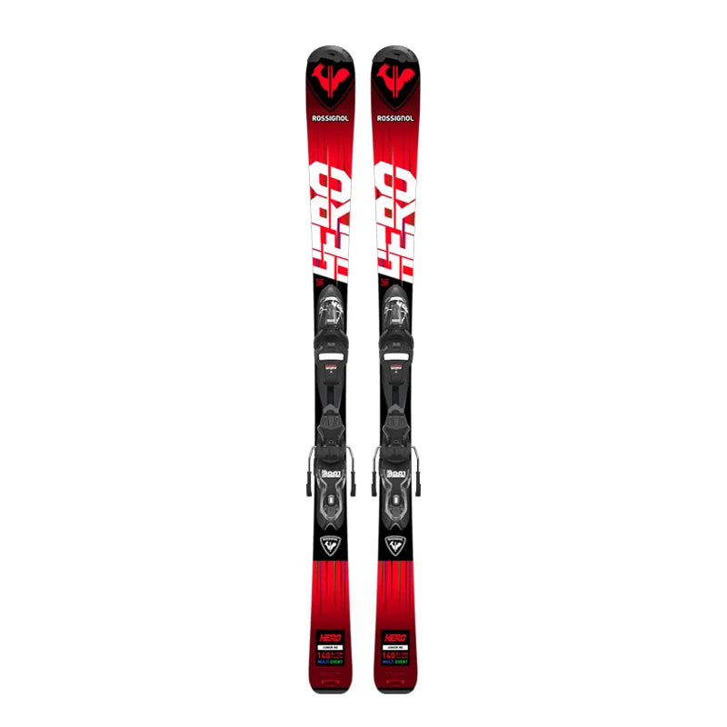 лыжные палки Rossignol France GOLDEN ROOSTER Children's Skis Double Board Set Full Set Skiing Boots Youth Ski Equipment