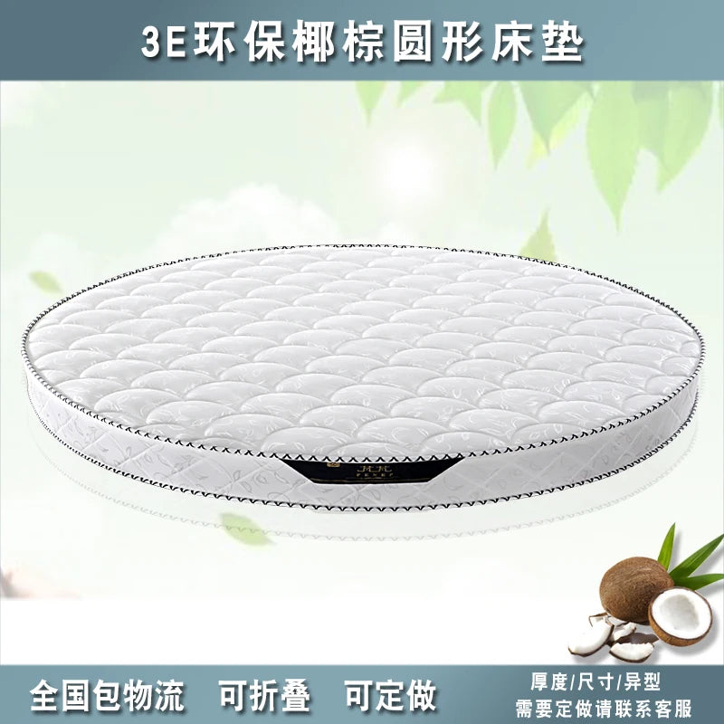 Round Mattress Folding Simmons Spring Latex 2-meter Round Hotel Hotel Round Mattress Customization