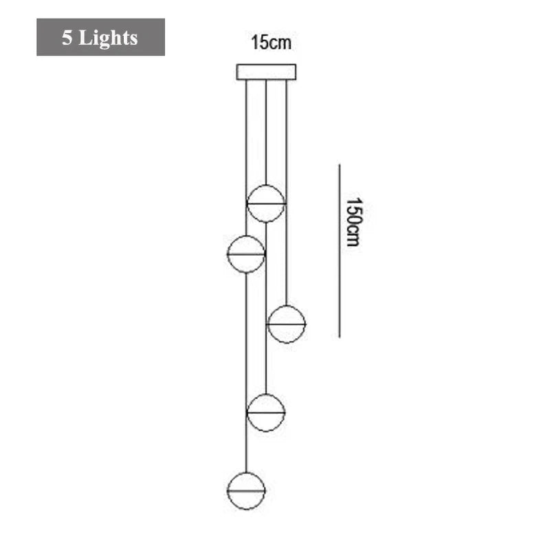 Round/Rectangular/Square Crystal Led Chandelier Modern Spiral Loft Staircase Living Room Bedroom Villa Decorative Hanging Light