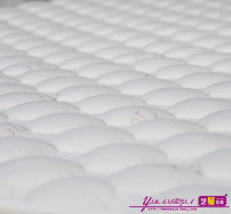 Round natural latex mattress spring soft and hard custom foldable Simmons mattress.