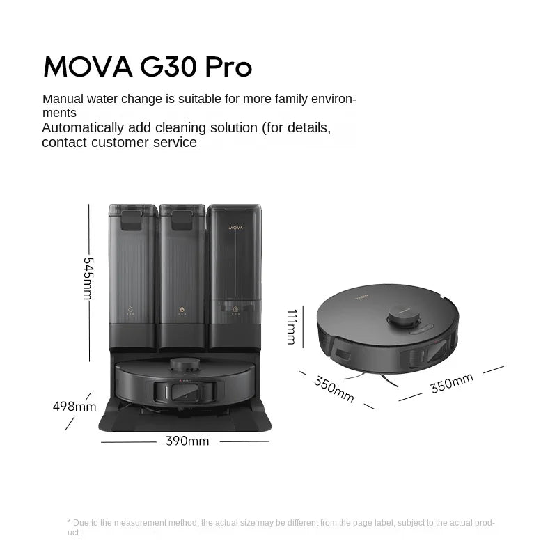 MMOOKA MMOOKA Dreame Sweeping Robot Mova G30 Pro Integrates Washing Home Appliances G20 Mopping Fully Automatic Water Loading Unloading TechMMOOKA.COM