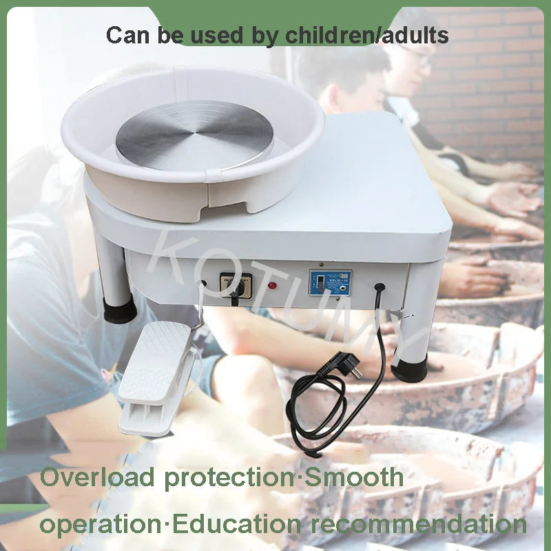 MMOOKA MMOOKA 25cm Electric Wheel Pottery Lathes Machine 350W Ceramic Clay Ceramic Wheel Machine Wheel Machine DIY 110-220VMMOOKA.COM