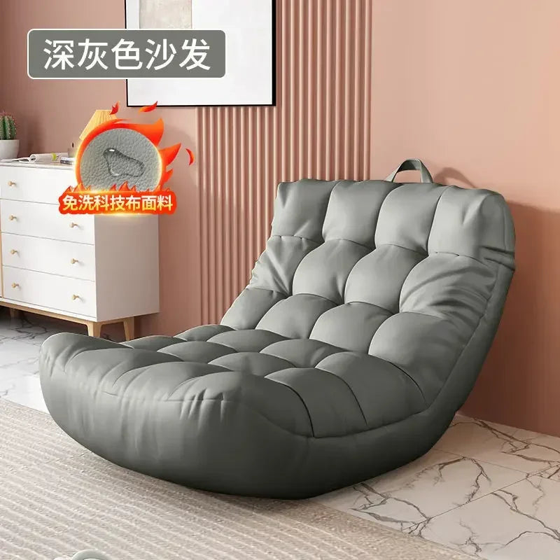 MMOOKA Lazy Sofa Bedroom Balcony Bay Window Tatami Caterpillar Bean Bag Sofa Chair Foldable Floor Adjustable Lounge Sofa