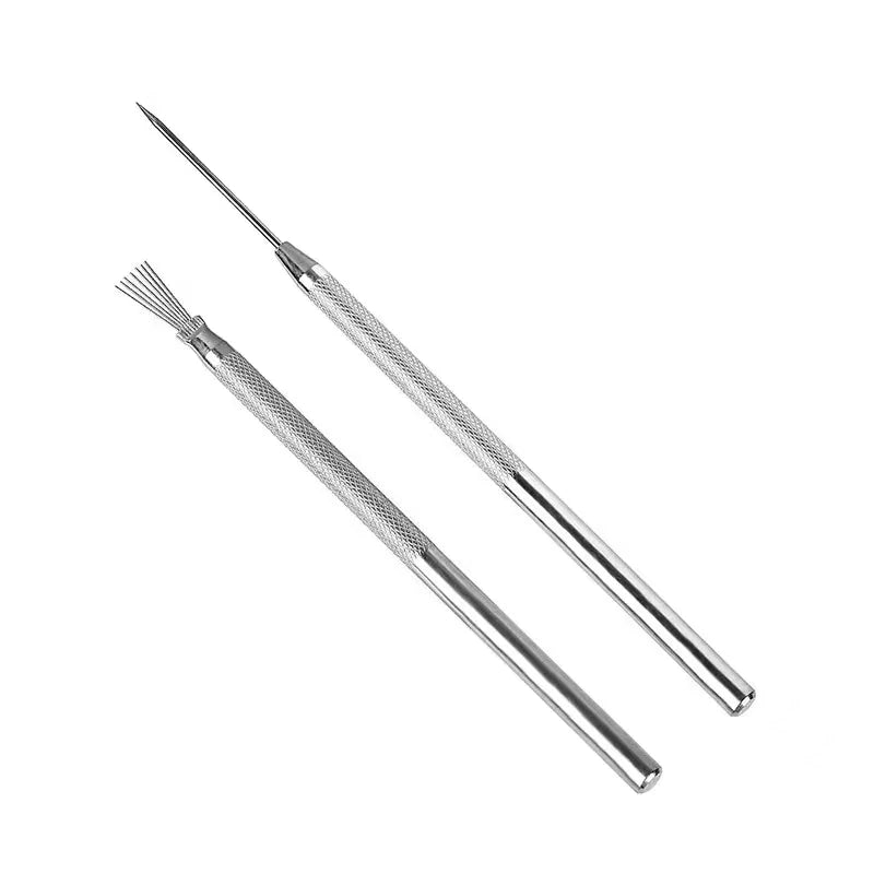 MMOOKA MMOOKA 1/2/6pcs 7 Pins Needles Texture Ceramics Tools Polymer Clay Sculpting Auxiliary Molding Tool DIY Pottery Brush Cake AccessoriesMMOOKA.COM
