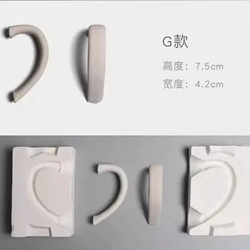 Pottery Clay Ceramic Coffee Cups, Handle Shaper Tools, Plaster Gypsum Mold Moulds, Handmade Craft Supplies, Different Kinds