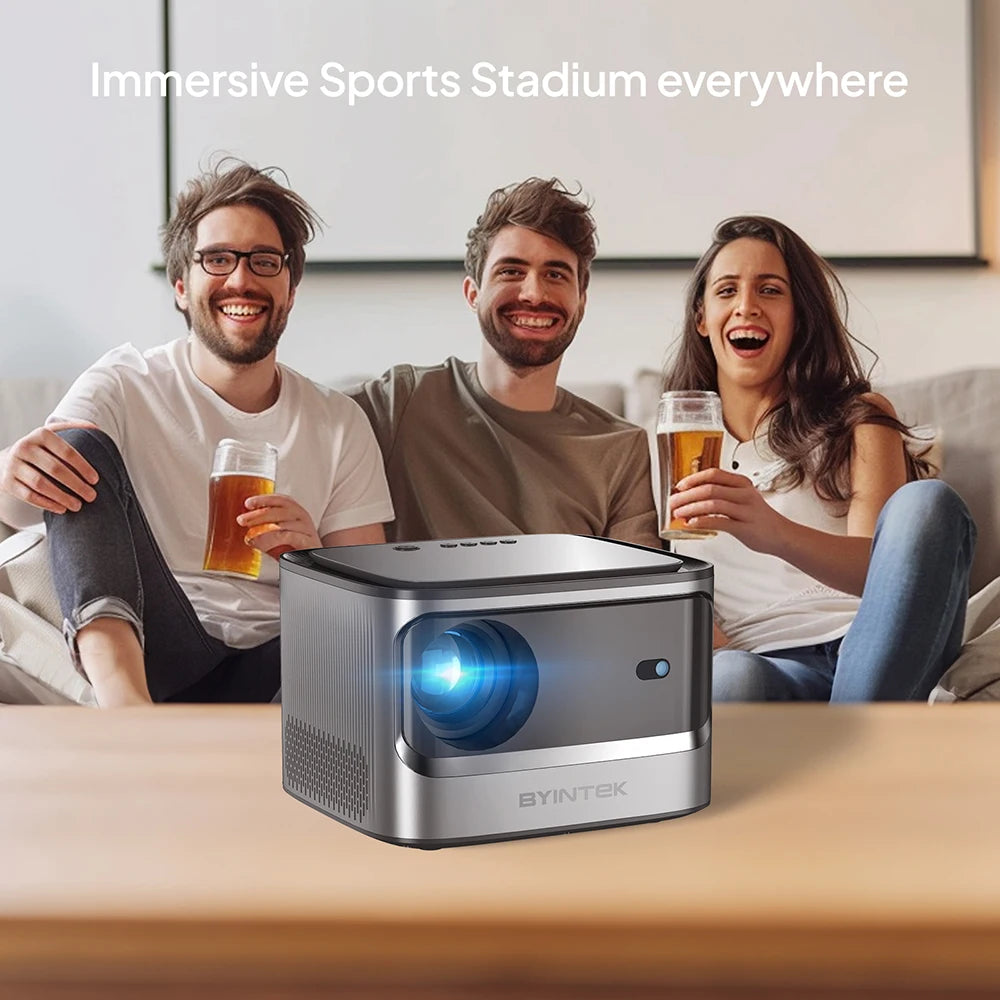 ANTNX BYINTEK X25 Full HD Projector 1080P 4K Video 900Ansi Auto Focus WiFi Smart Android 9.0 LCD LED Video Home Theater Projectors ANTNX.COM