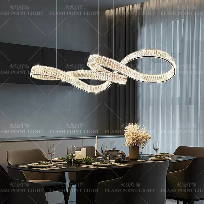 home decorationPendant lights, luxury crystal living room chandelier, dining room Pendant lamp, ceiling light, indoor lighting