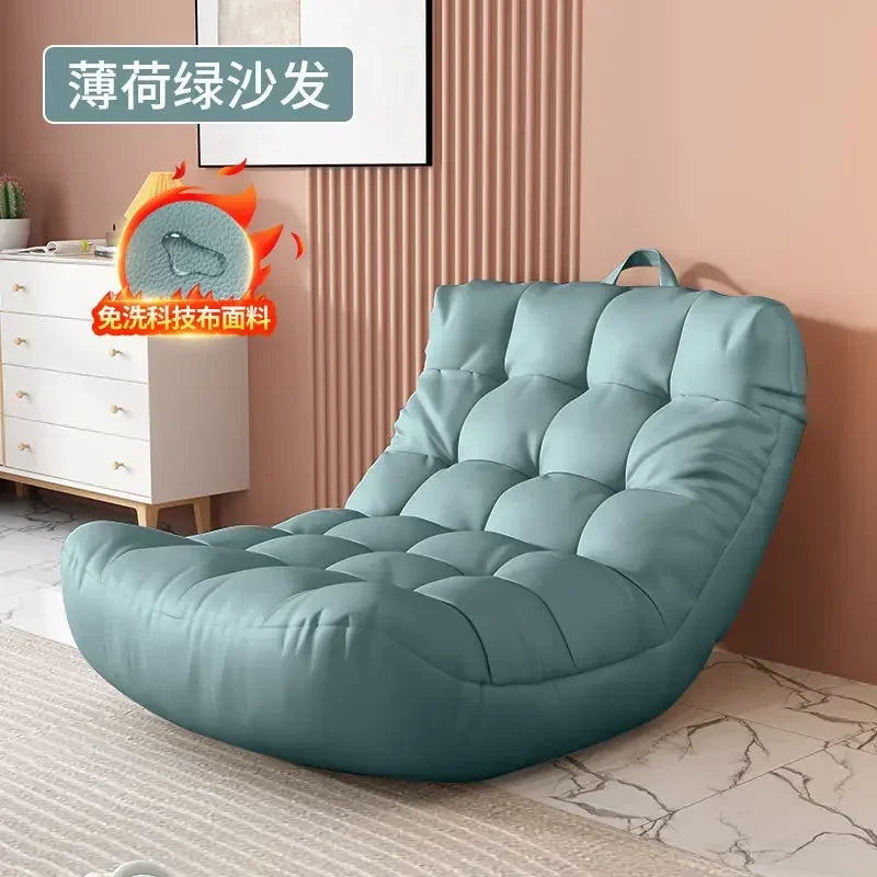 MMOOKA Lazy Sofa Bedroom Balcony Bay Window Tatami Caterpillar Bean Bag Sofa Chair Foldable Floor Adjustable Lounge Sofa