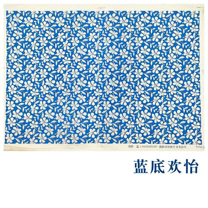MMOOKA 1PCS New Pottery Ceramics Clay Transfer Paper Glaze Underglaze Flower Paper Jingdezhen Blue and White Porcelain Decal PaperMMOOKA.COM
