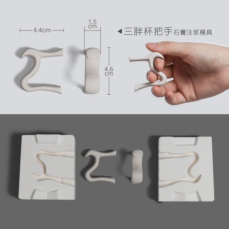 Pottery Clay Ceramic Coffee Cups, Handle Shaper Tools, Plaster Gypsum Mold Moulds, Handmade Craft Supplies, Different Kinds