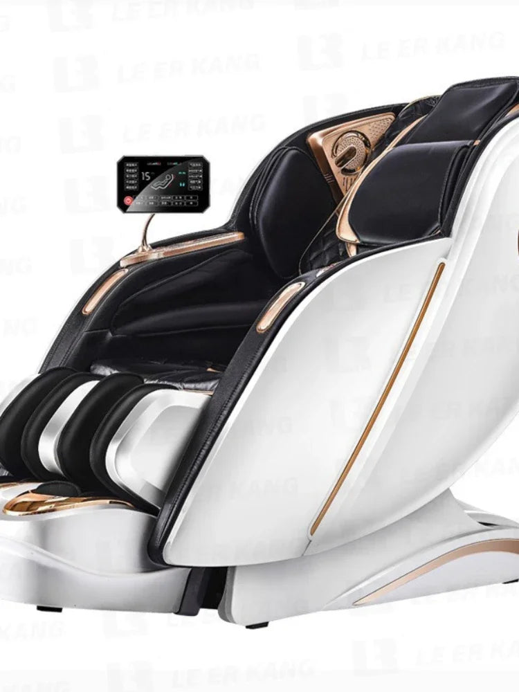MMOOKA Intelligent Voice Control Chair Kneading Full Body Zero Gravity Stretching Shiatsu Large Size Massage Chair with Bluetooth