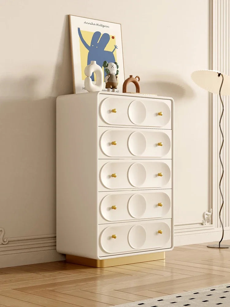 MMOOKA Light Luxury Solid Wood Sanwu Chest of Six Drawers Bedroom Storage Integrated Multifunctional Modern Minimalist
