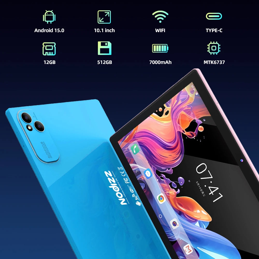 MMOOKA 2025 New Npad 21 Original Tablet 10inch Google play TikTOK THD 4K Android 15 12GB+512GB 7000mAh 5G SIM WiFi GPS Tablet PC