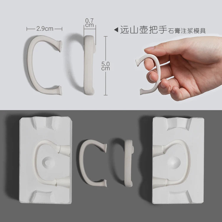Pottery Clay Ceramic Coffee Cups, Handle Shaper Tools, Plaster Gypsum Mold Moulds, Handmade Craft Supplies, Different Kinds