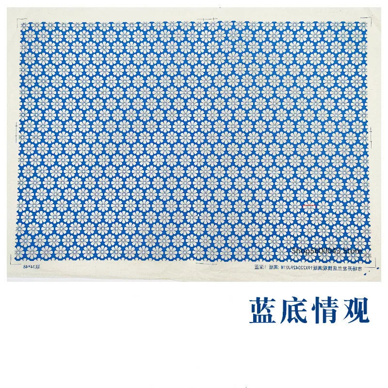MMOOKA 1PCS New Pottery Ceramics Clay Transfer Paper Glaze Underglaze Flower Paper Jingdezhen Blue and White Porcelain Decal PaperMMOOKA.COM