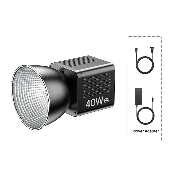 MMOOKA Ulanzi 40W Pro COB Video Light 2500-6500K Bi-Color Photographic LED Light for Photo Studio Film Camera Shooting Livstream Tikok