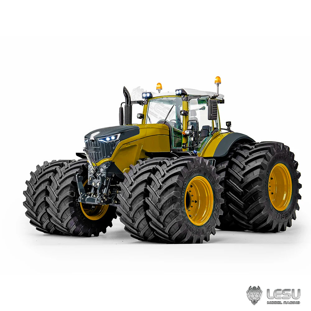ANTNX Upgraded Lesu 1050 RC Tractor Metal 1/14 Hydraulic 4*4 Doubled Wheel Sound Light System Smoking Simulation Farm Truck Toy Model ANTNX.COM