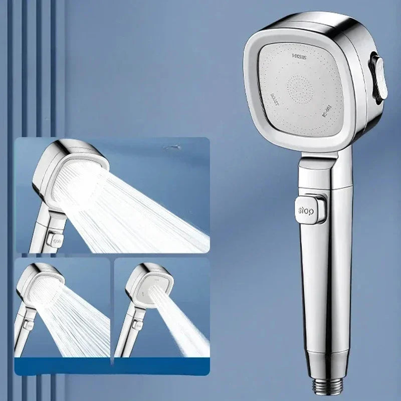 MMOOKA High Pressure Shower Head Water Saving 3-Modes Shower Heads Hanging Adjustable Water Massage Sprayer Bathroom 2025 New MMOOKA.COM