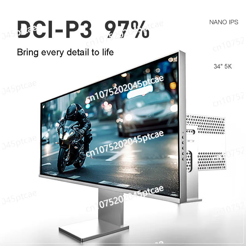 MMOOKA 34inch 21:9 Aluminum Alloy Design 60Hz Ultra-wide 5K Low Blue Light LCD Monitor Hairtail screen Nano-IPS Panel Design MMOOKA.COM