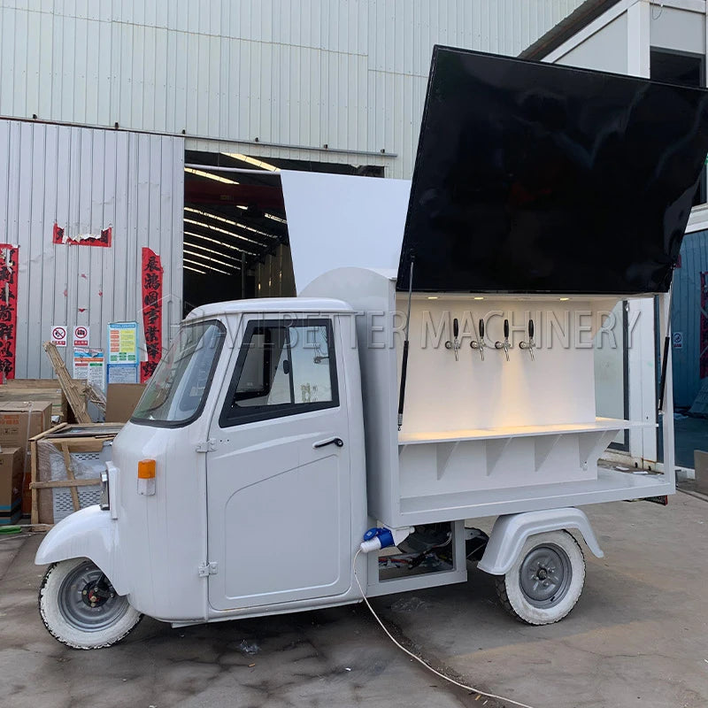ANTNX Allbetter Mobile Motorcycle Food Truck with Full Kitchen Coffee Kiosk Street Food Cart Tuk Tuk Beer Bar Food Truck for Sale ANTNX.COM