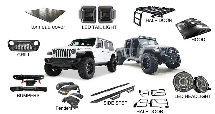 Offroad 4x4 Accessories Rear Door Triangular Window Glass Plate Cover For Wrangler JL Auto Parts
