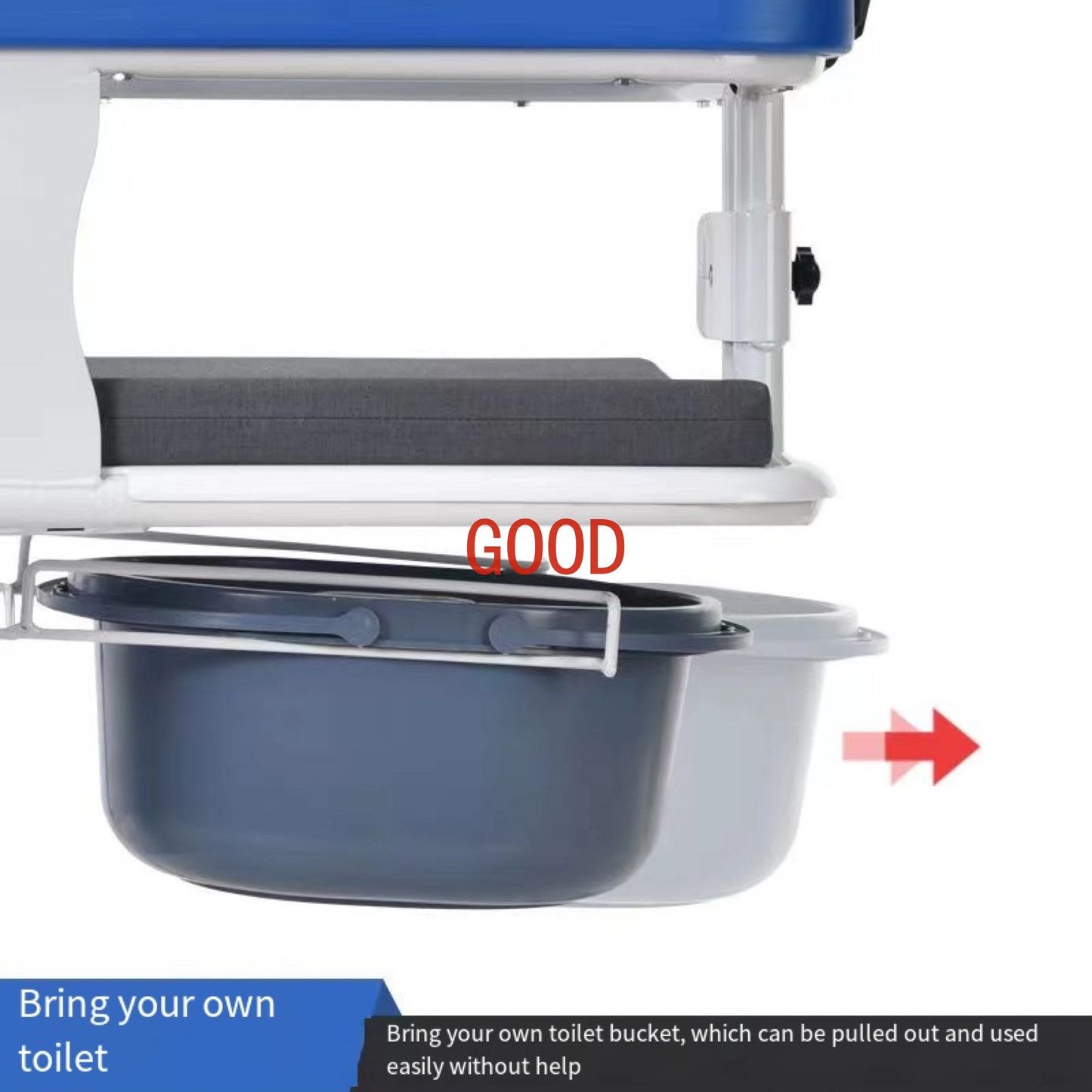 MMOOKA Hydraulic Lift Elderly Patient Home Equipment Multifunctional Disabled Bathing Toilet Transfer Chair Max Load-bearing 150kg
