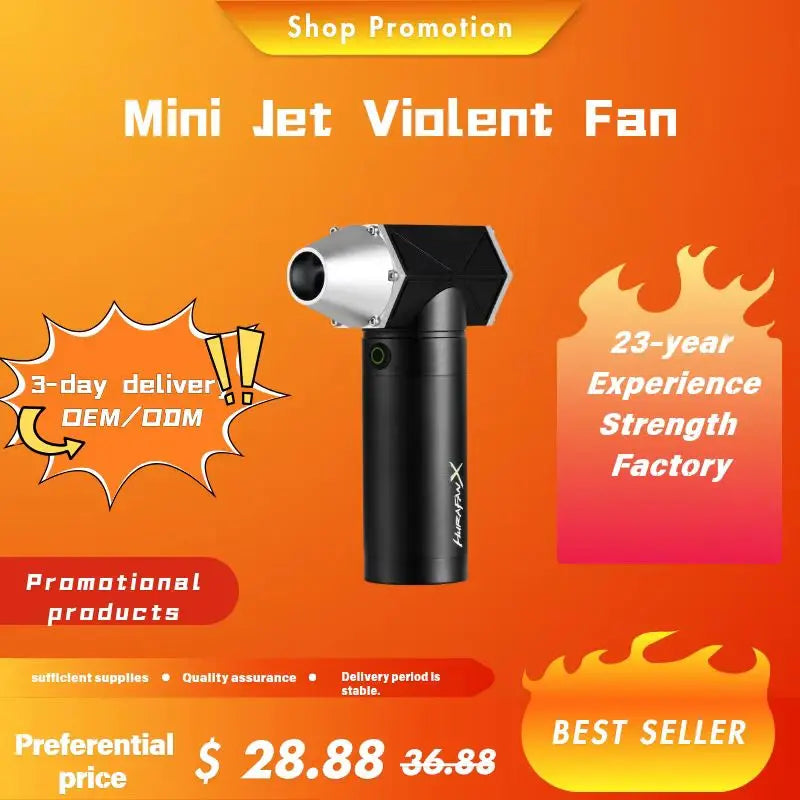MMOOKA Portable Cordless 2025 Electric 220V Turbo Jet Fan TikTok Hot New Handheld Air Blower DIY Lithium Operated Car Industrial Snow