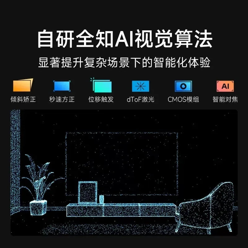 ANTNX R Dangbei D5X Pro Projector Household Small Portable HD Laser TV Room Bedroom Highlighting Smartphone Projector2025 ANTNX.COM