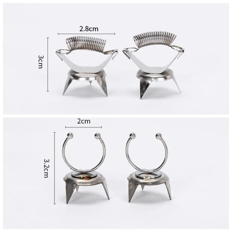 MMOOKA MMOOKA Pottery Glaze Tools Fingertip Dip Glaze Clip Stainless Steel Glaze Clip DIY Tea Cup Small Ceramic Coloring and Glazing ToolMMOOKA.COM