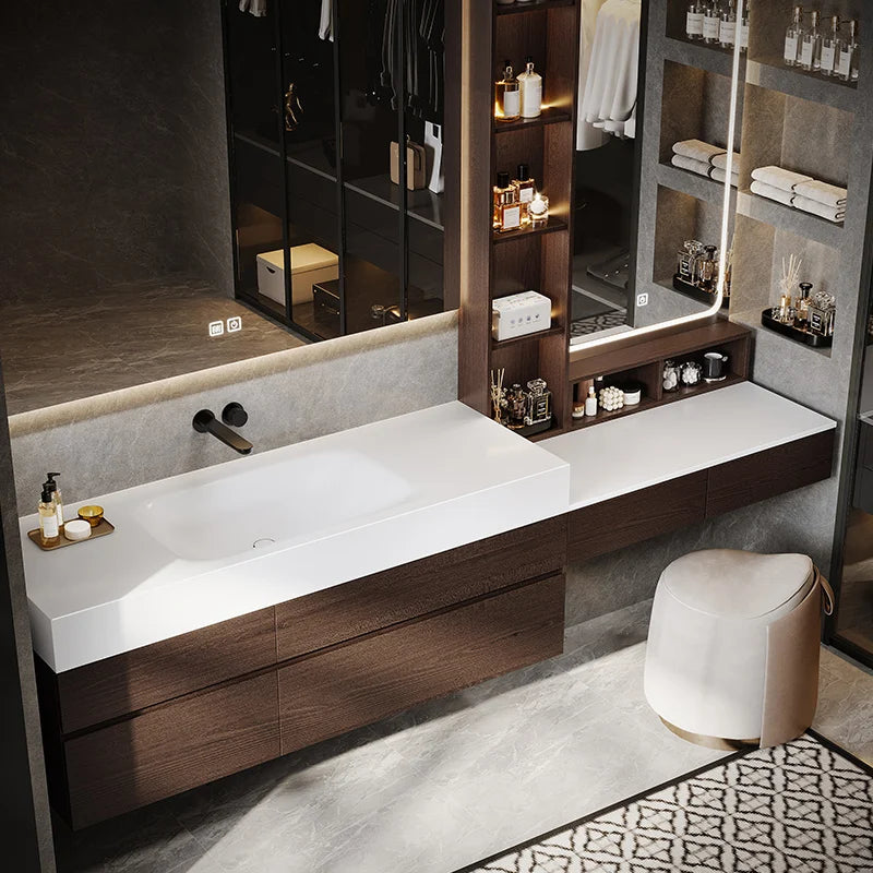 ANTNX Light Luxury Solid Wood Bathroom Cabinet Partitions Accessories Closet Cupboard Space Saver Gadgets Modern Gabinete Furniture ANTNX.COM