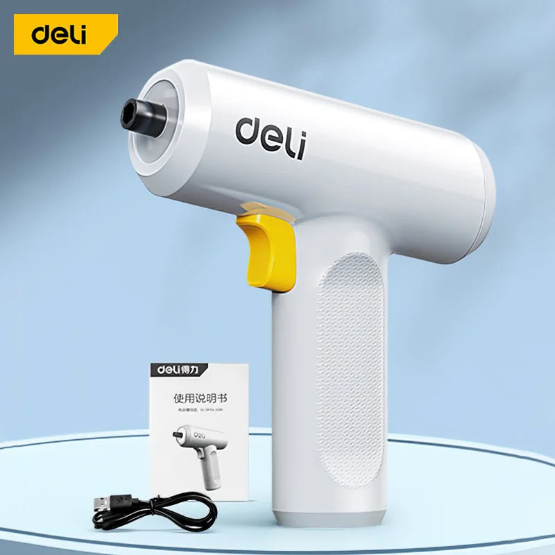 Deli Handheld Cordless Screwdriver 3.6V 1500mAh 5N.M Torque Electric Screwdriver Household Wireless Power Tools