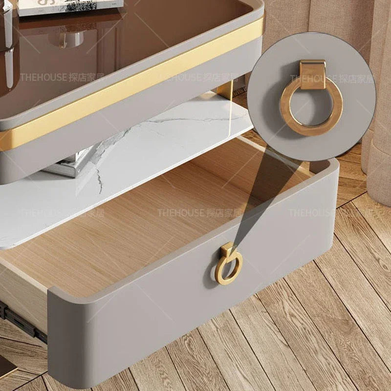 MMOOKA Storage Bedside Table Bedroom Closet Furniture Computer Coffee Table Dressing Office Study Armarios De Dormitorio Nightstand