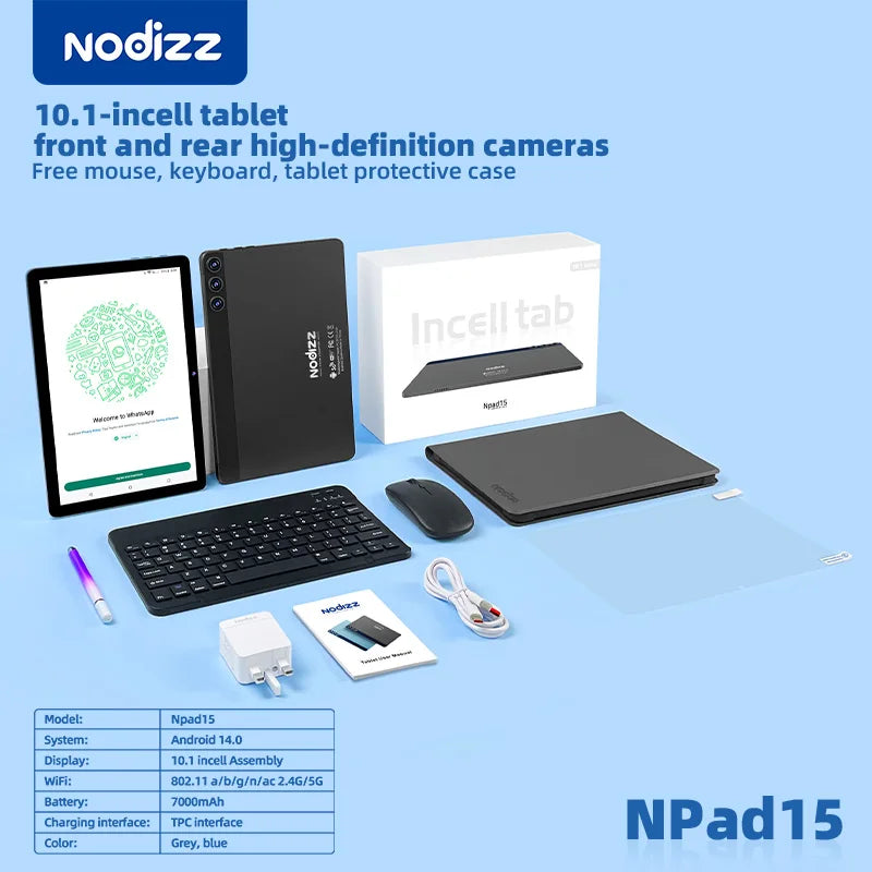 MMOOKA 2025 New MI Pad Npad 15 Original Tablet 10inch Google play TikTOK THD 4K Android 14 12GB+512GB 7000mAh 5G SIM WiFi GPS Tablet PC